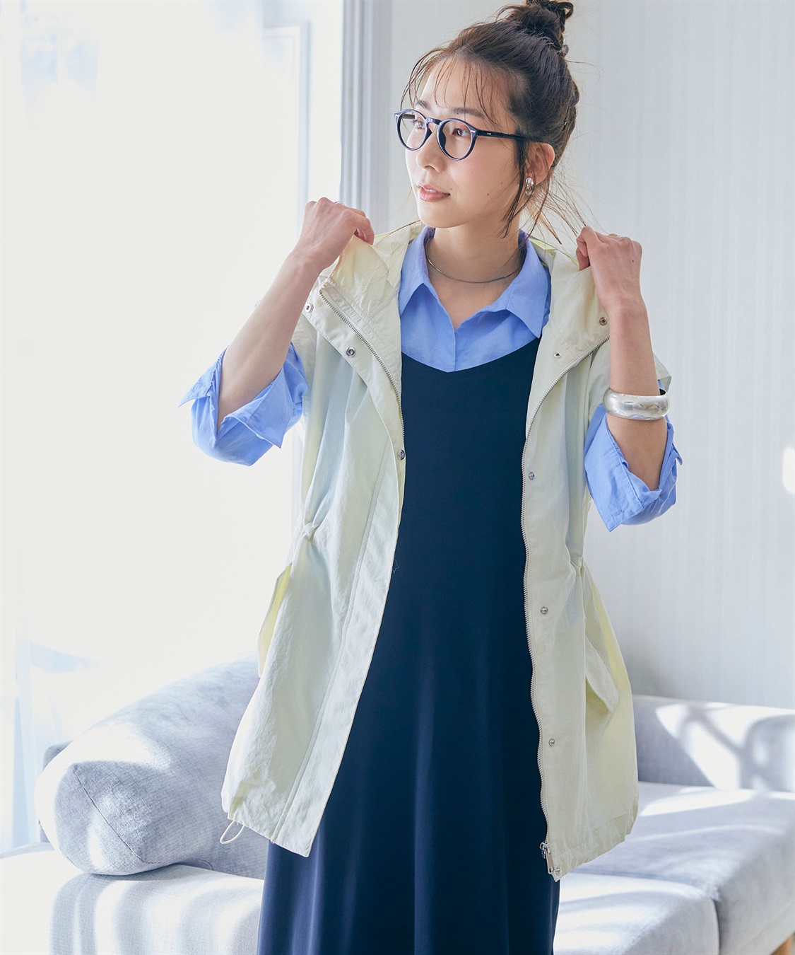 CROSS FUNCTION 【メディア掲載】《撥水・花粉対策》軽tetワークマンパベスト【CF/クロスファンクション】_sub_10