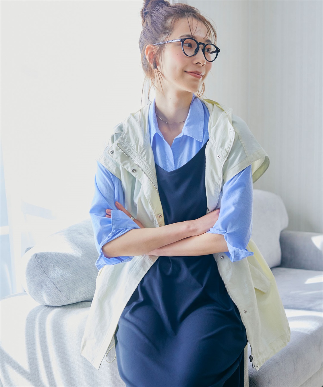 CROSS FUNCTION 【メディア掲載】《撥水・花粉対策》軽tetワークマンパベスト【CF/クロスファンクション】_sub_11