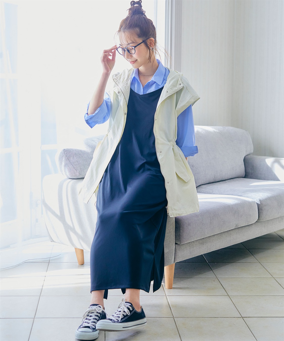 CROSS FUNCTION 【メディア掲載】《撥水・花粉対策》軽tetワークマンパベスト【CF/クロスファンクション】_sub_12