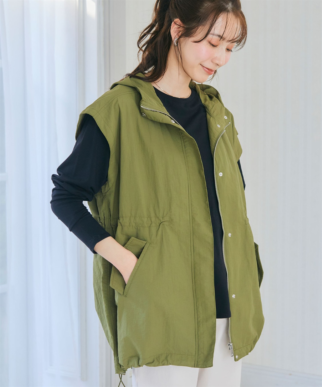 CROSS FUNCTION 【メディア掲載】《撥水・花粉対策》軽tetワークマンパベスト【CF/クロスファンクション】_sub_16