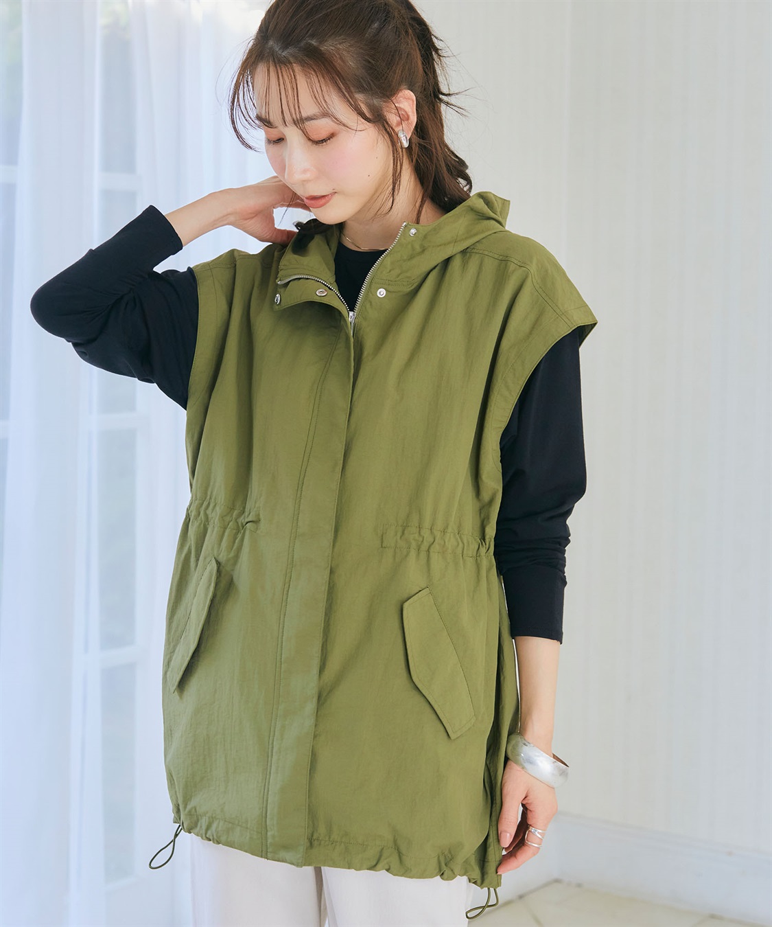 CROSS FUNCTION 【メディア掲載】《撥水・花粉対策》軽tetワークマンパベスト【CF/クロスファンクション】_sub_20