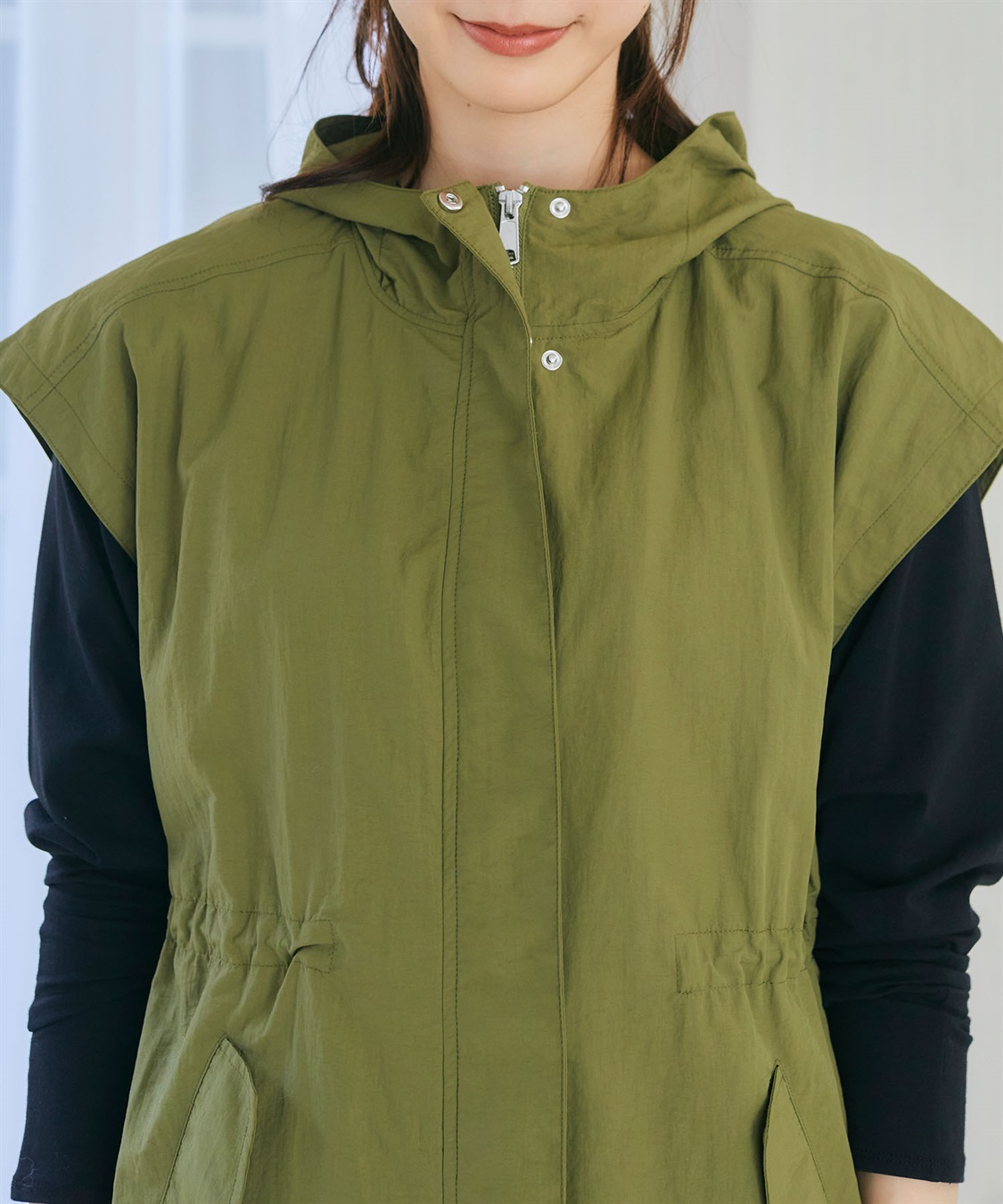 CROSS FUNCTION 【メディア掲載】《撥水・花粉対策》軽tetワークマンパベスト【CF/クロスファンクション】_sub_23