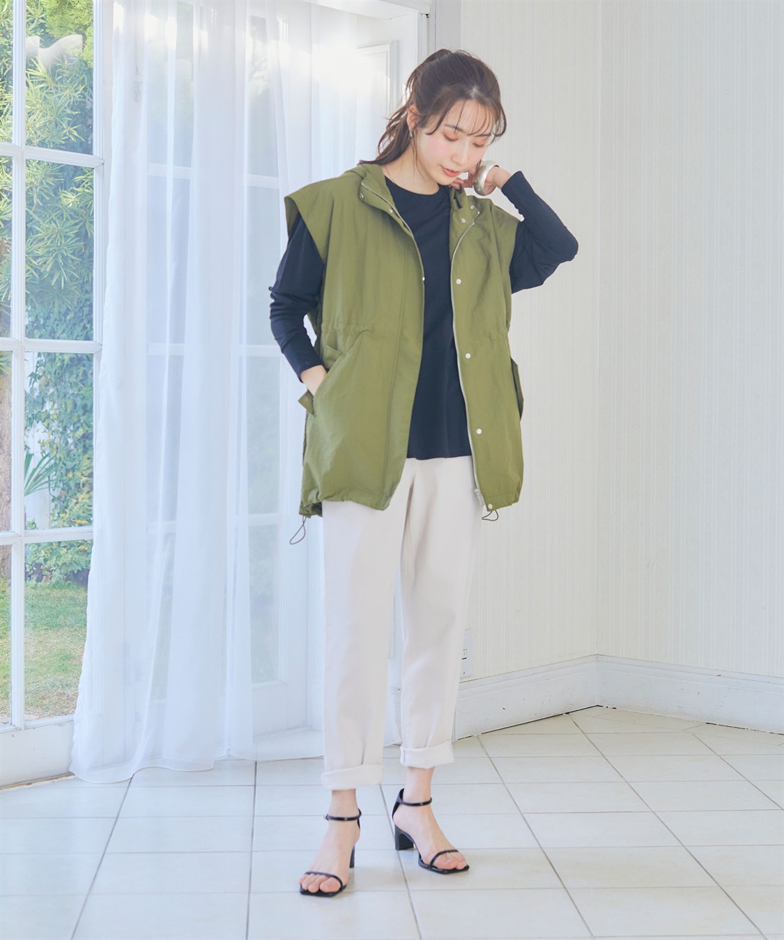 CROSS FUNCTION 【メディア掲載】《撥水・花粉対策》軽tetワークマンパベスト【CF/クロスファンクション】_sub_26