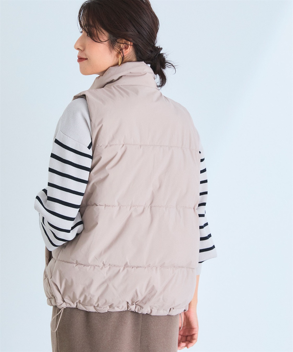 CROSS FUNCTION 《撥水・防風》アクティかる パウダータフタファイバーダウンベスト【CF/クロスファンクション】_sub_7