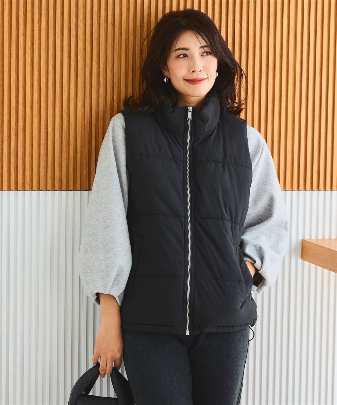 CROSS FUNCTION 《撥水・防風》アクティかる パウダータフタファイバーダウンベスト【CF/クロスファンクション】_sub_10