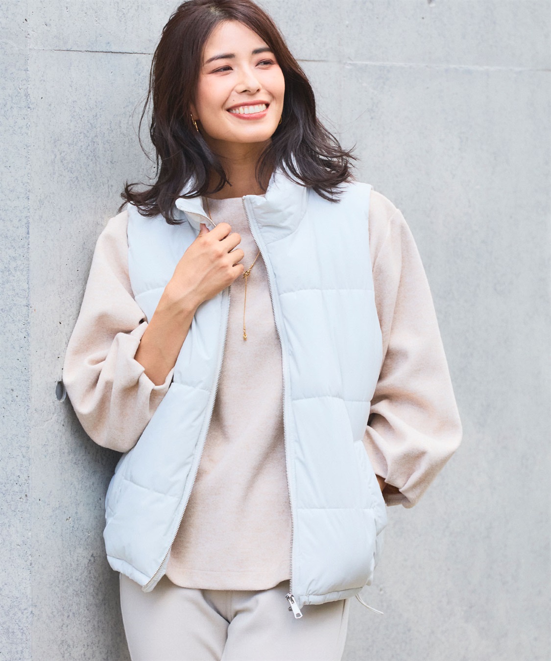 CROSS FUNCTION 《撥水・防風》アクティかる パウダータフタファイバーダウンベスト【CF/クロスファンクション】_sub_15