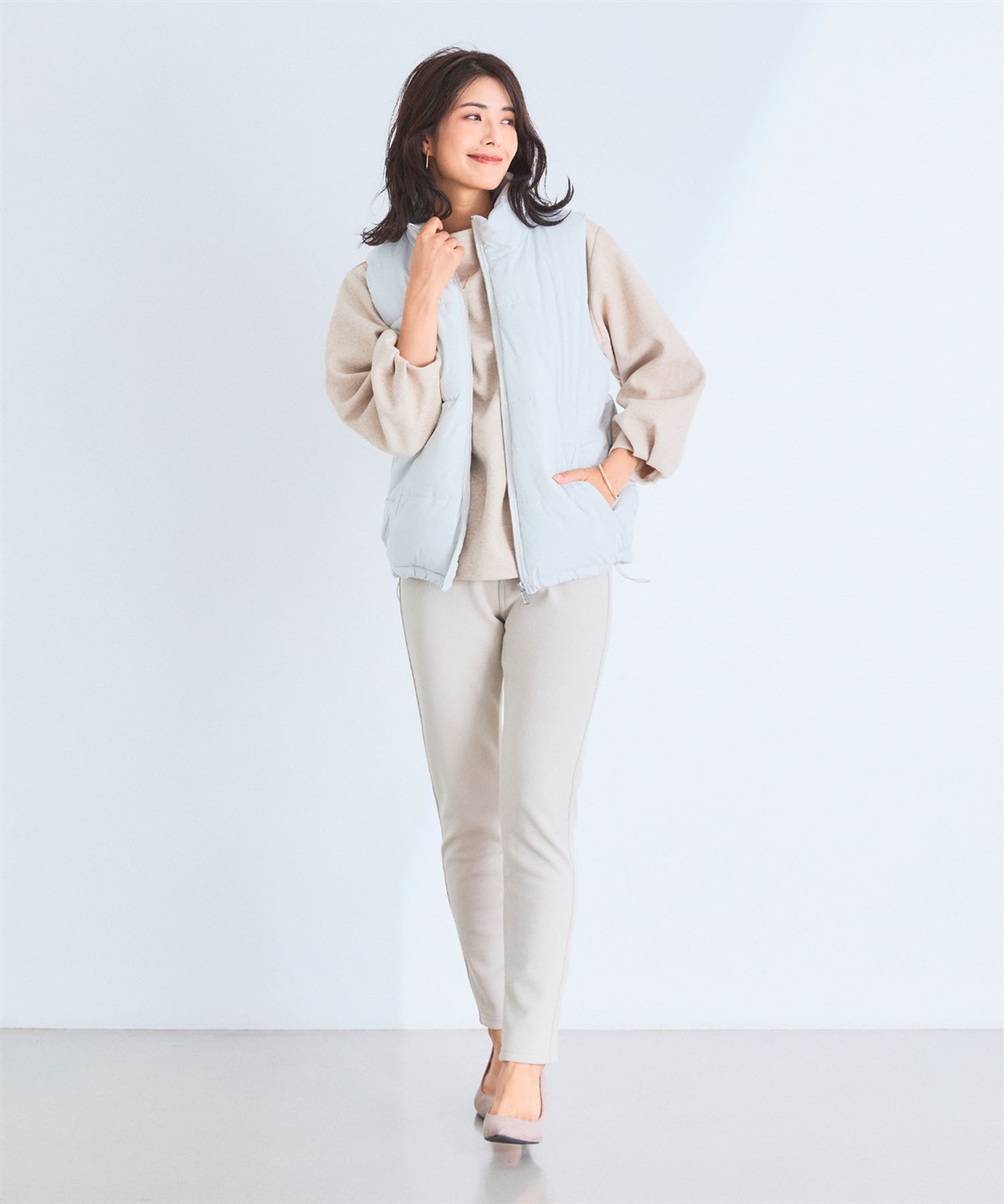 CROSS FUNCTION 《撥水・防風》アクティかる パウダータフタファイバーダウンベスト【CF/クロスファンクション】_sub_20