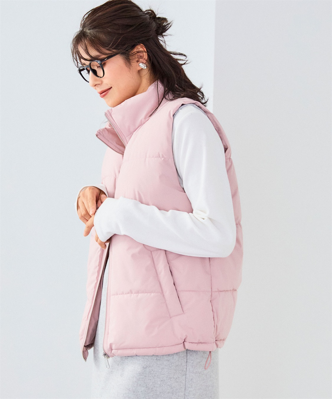 CROSS FUNCTION 《撥水・防風》アクティかる パウダータフタファイバーダウンベスト【CF/クロスファンクション】_sub_23