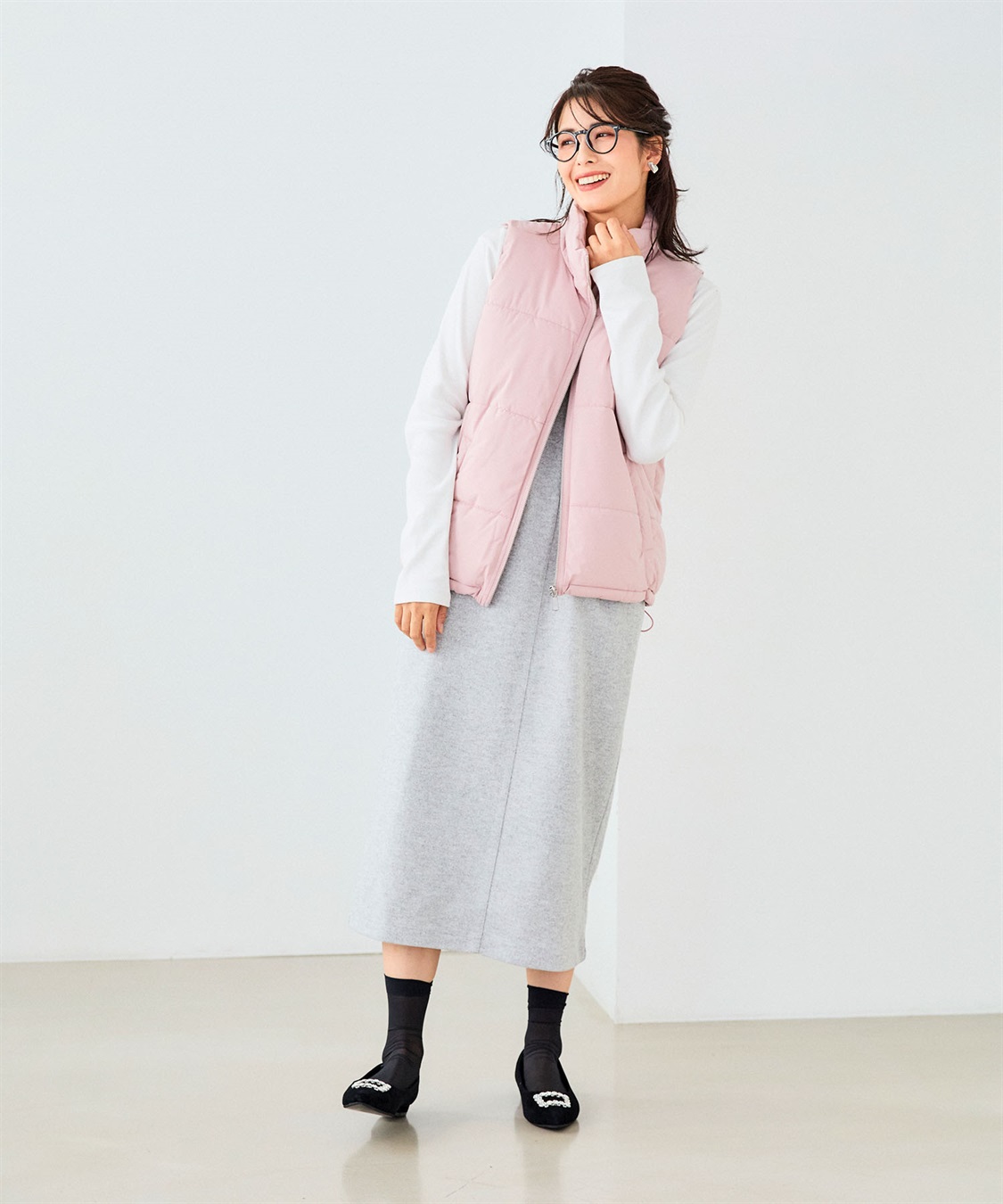 CROSS FUNCTION 《撥水・防風》アクティかる パウダータフタファイバーダウンベスト【CF/クロスファンクション】_sub_24