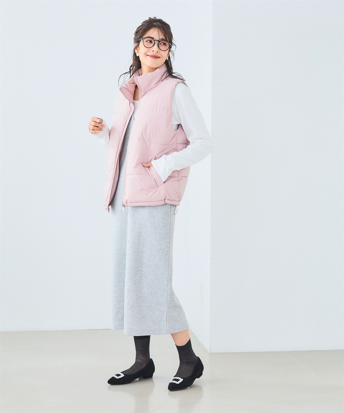 CROSS FUNCTION 《撥水・防風》アクティかる パウダータフタファイバーダウンベスト【CF/クロスファンクション】_sub_25