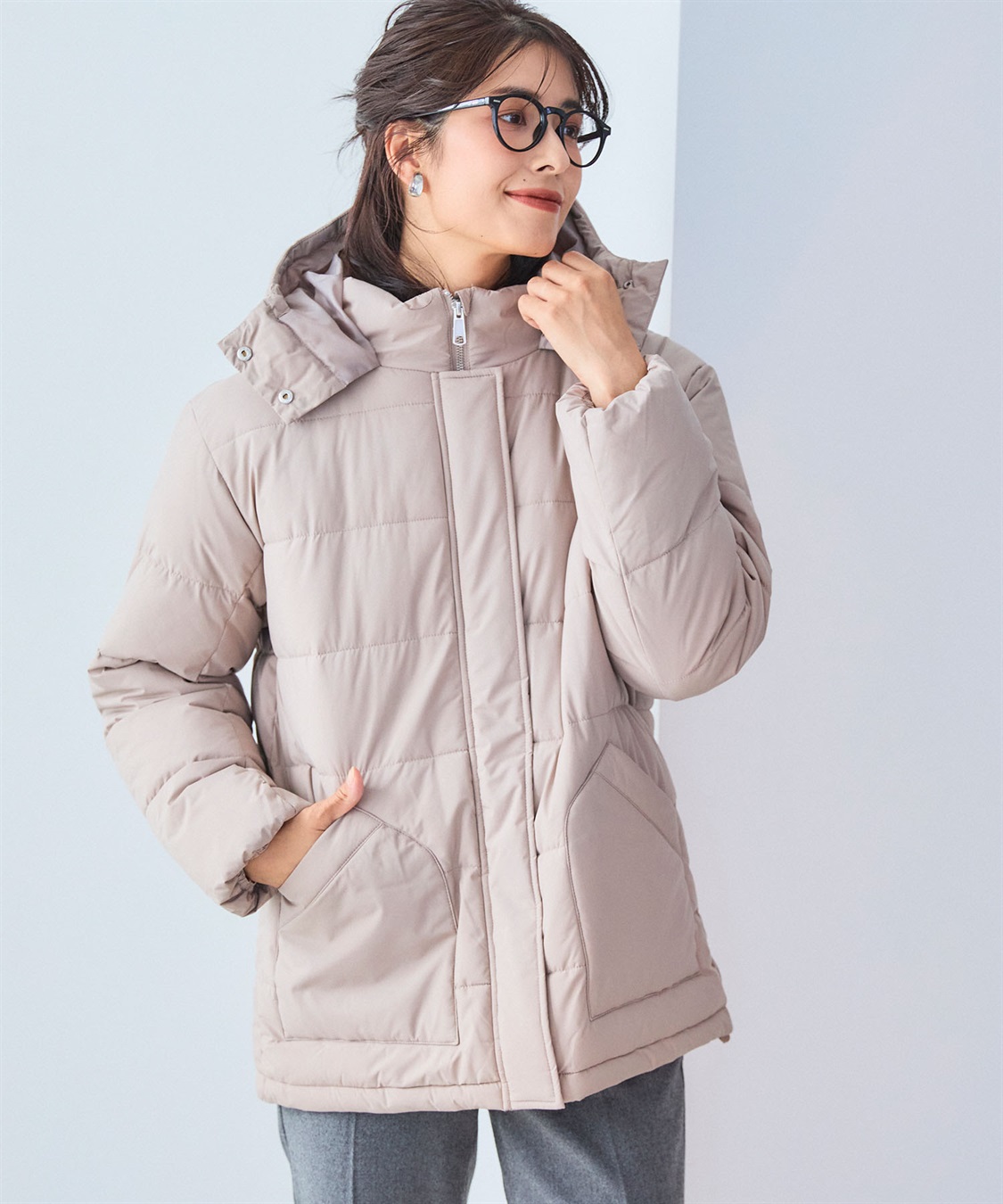 CROSS FUNCTION 《撥水・防風》アクティかる パウダータフタファイバーダウンジャケット【CF/クロスファンクション】_sub_10