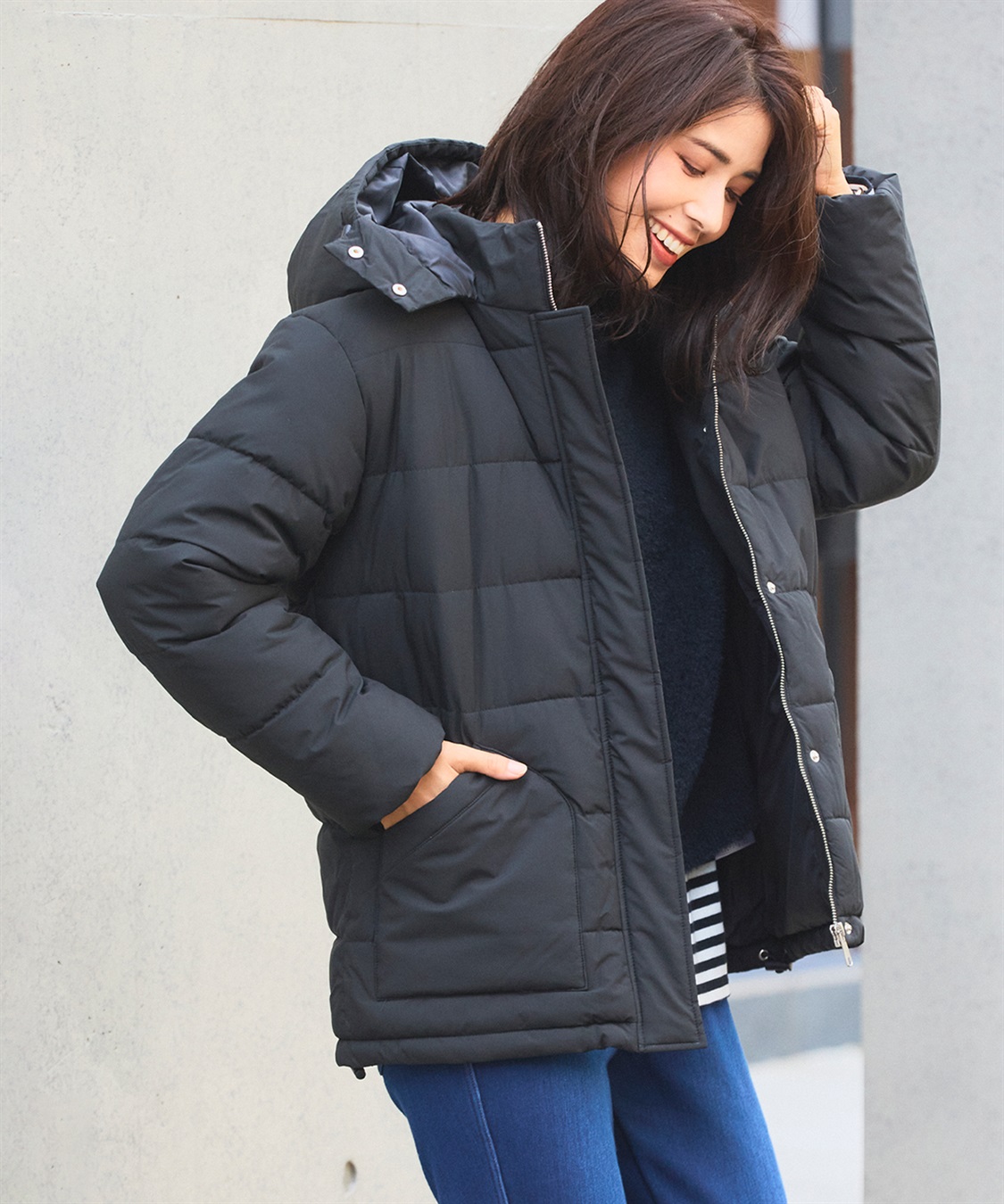 CROSS FUNCTION 《撥水・防風》アクティかる パウダータフタファイバーダウンジャケット【CF/クロスファンクション】_sub_16