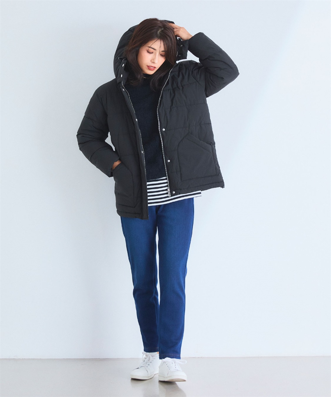 CROSS FUNCTION 《撥水・防風》アクティかる パウダータフタファイバーダウンジャケット【CF/クロスファンクション】_sub_23