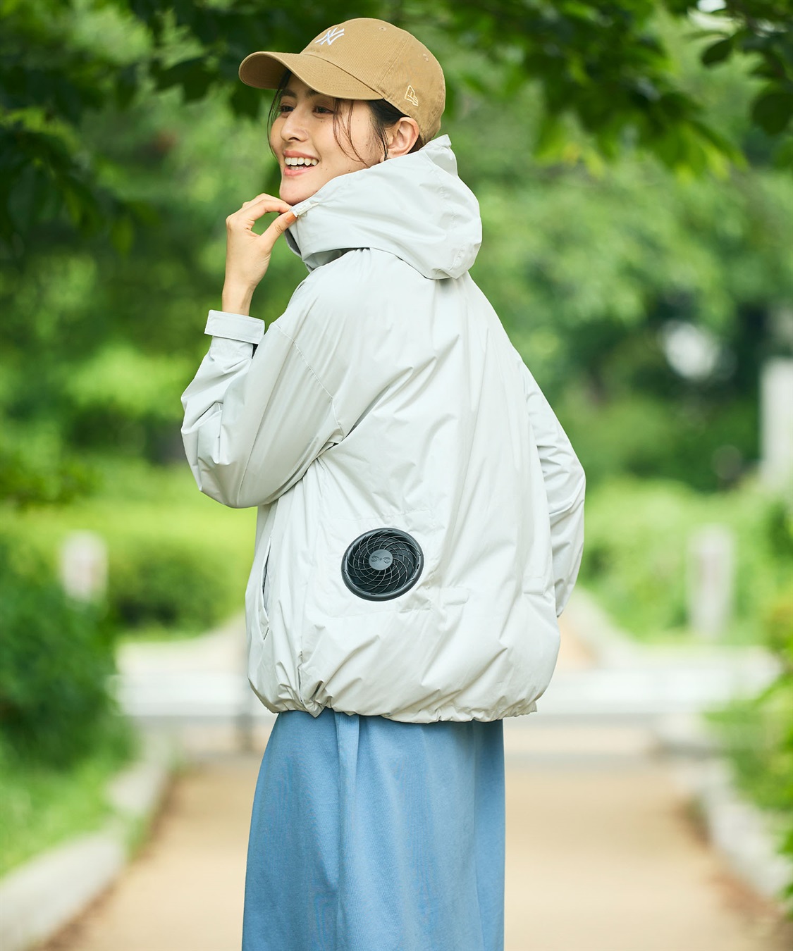 CROSS FUNCTION 空調服(R)  晴雨兼用冷感UVマウンテンパーカー_sub_7