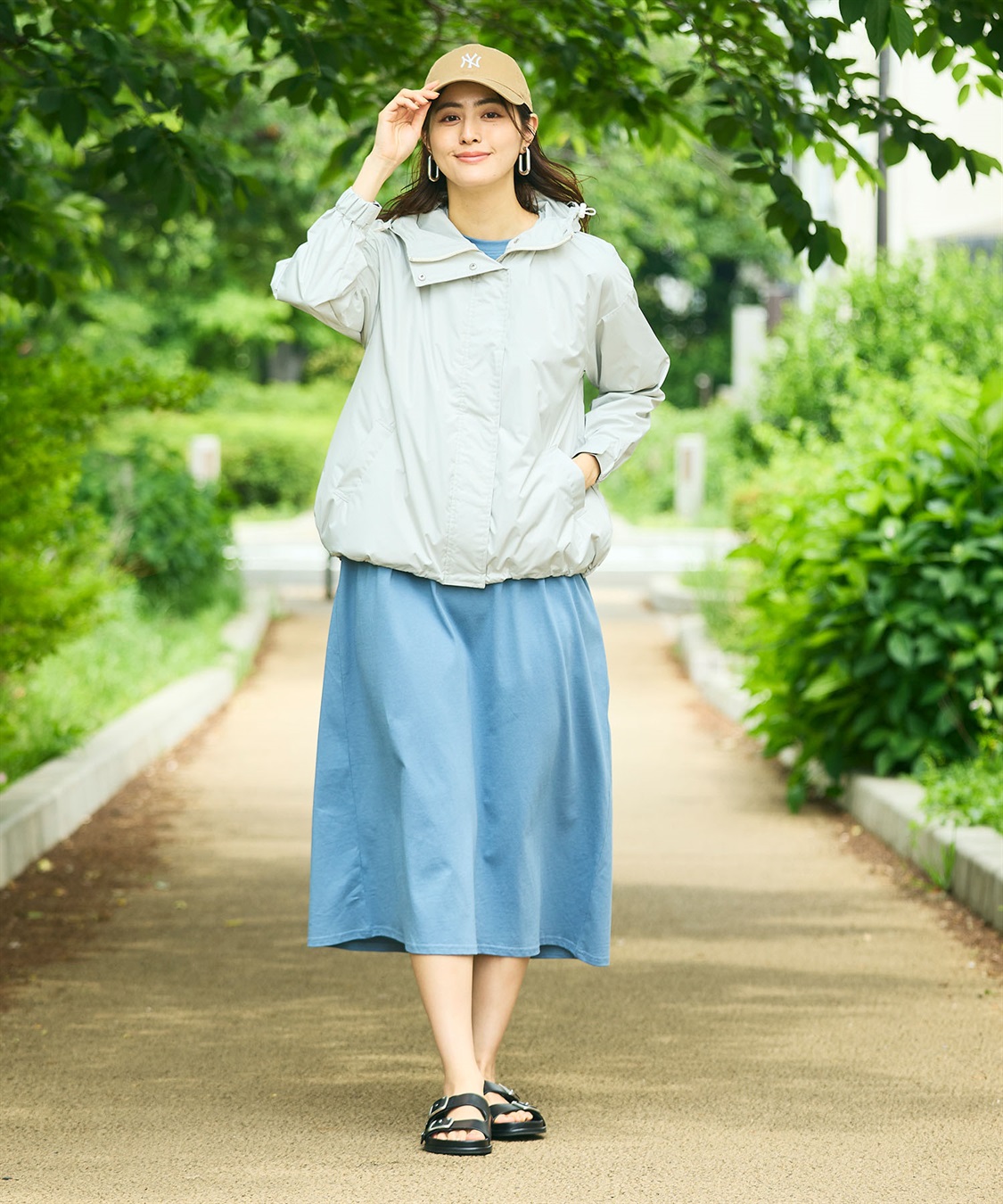 CROSS FUNCTION 空調服(R)  晴雨兼用冷感UVマウンテンパーカー_sub_8