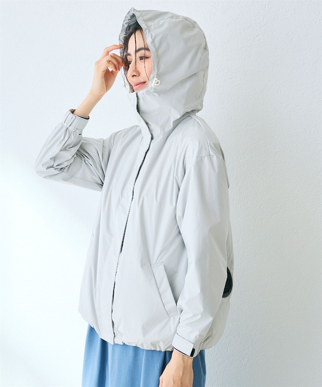 CROSS FUNCTION 空調服(R)  晴雨兼用冷感UVマウンテンパーカー_sub_11