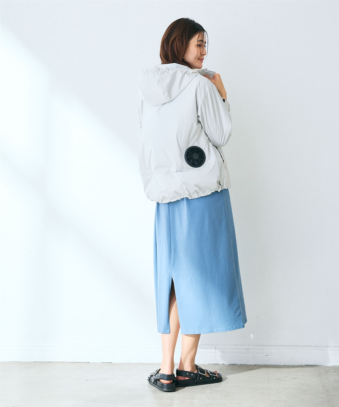 CROSS FUNCTION 空調服(R)  晴雨兼用冷感UVマウンテンパーカー_sub_14