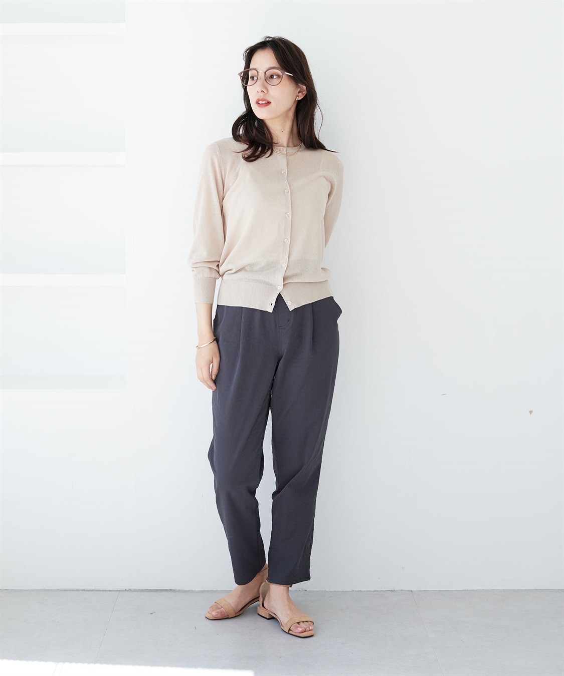 CROSS FUNCTION 【メディア掲載】《UVカット》エブ楽きれいめイージータックパンツ【CF/クロスファンクション】_sub_9