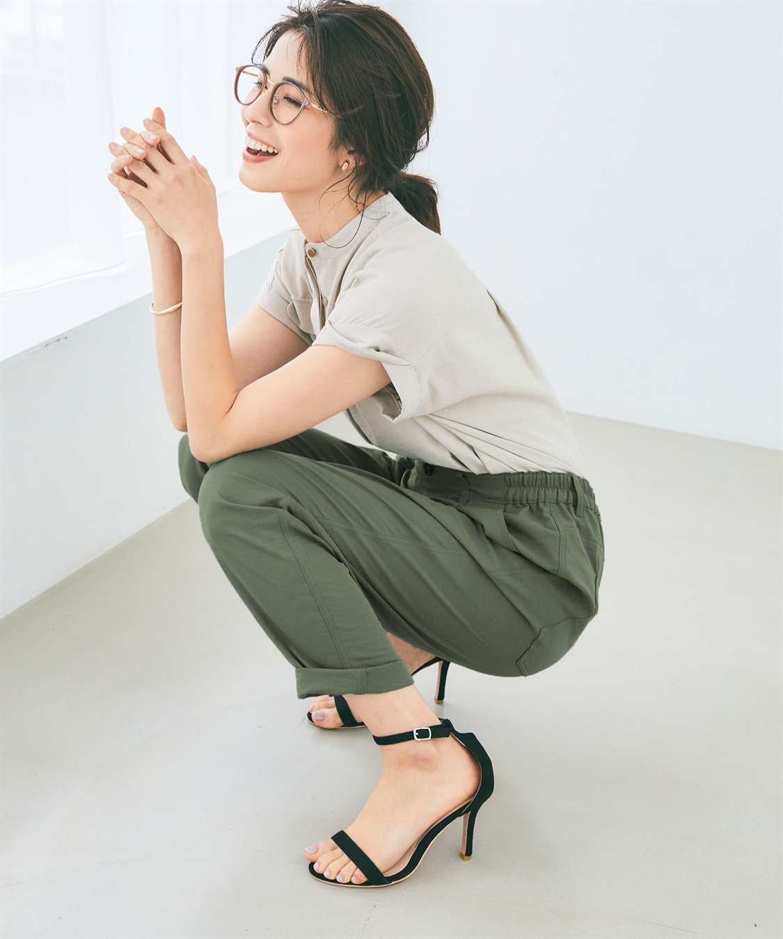 CROSS FUNCTION 【メディア掲載】《UVカット》エブ楽きれいめイージータックパンツ【CF/クロスファンクション】_sub_21