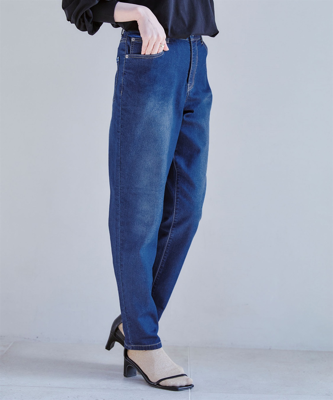 CROSS FUNCTION 《ストレッチ》エコベロデニムテーパードパンツ【CF/クロスファンクション】_sub_2