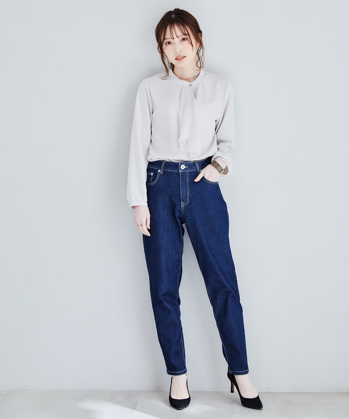 CROSS FUNCTION 《ストレッチ》エコベロデニムテーパードパンツ【CF/クロスファンクション】_sub_6