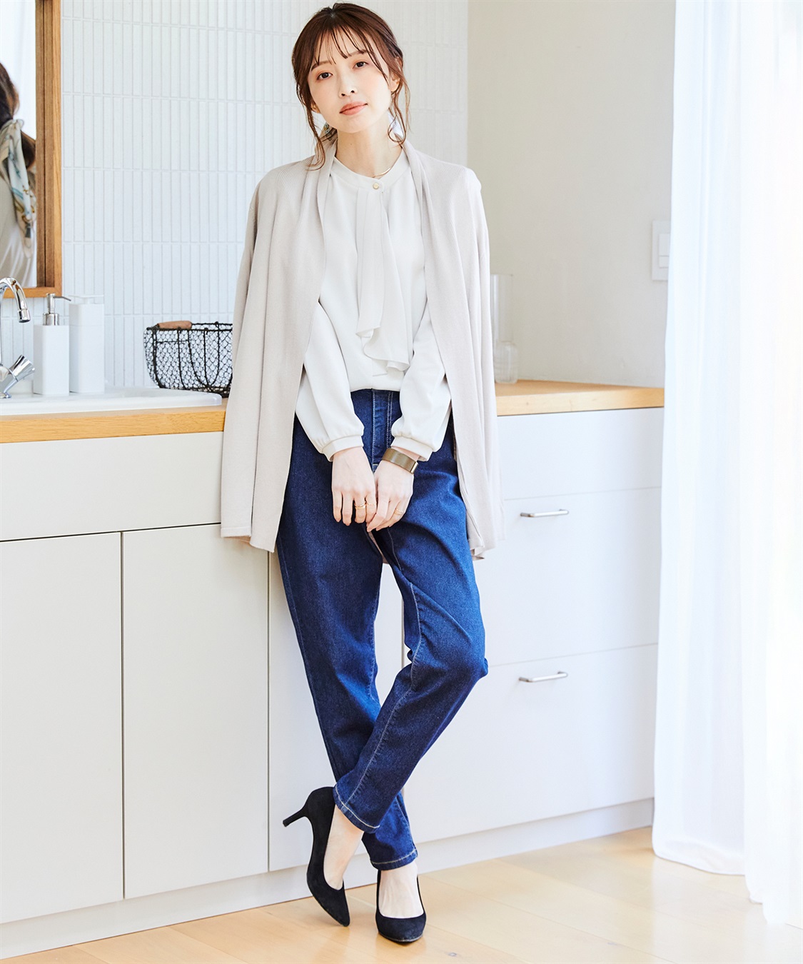 CROSS FUNCTION 《ストレッチ》エコベロデニムテーパードパンツ【CF/クロスファンクション】_sub_7