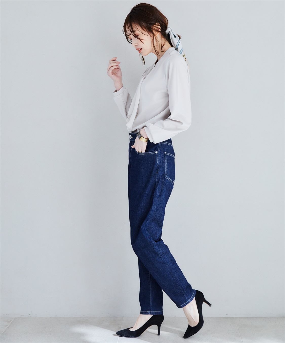 CROSS FUNCTION 《ストレッチ》エコベロデニムテーパードパンツ【CF/クロスファンクション】_sub_8