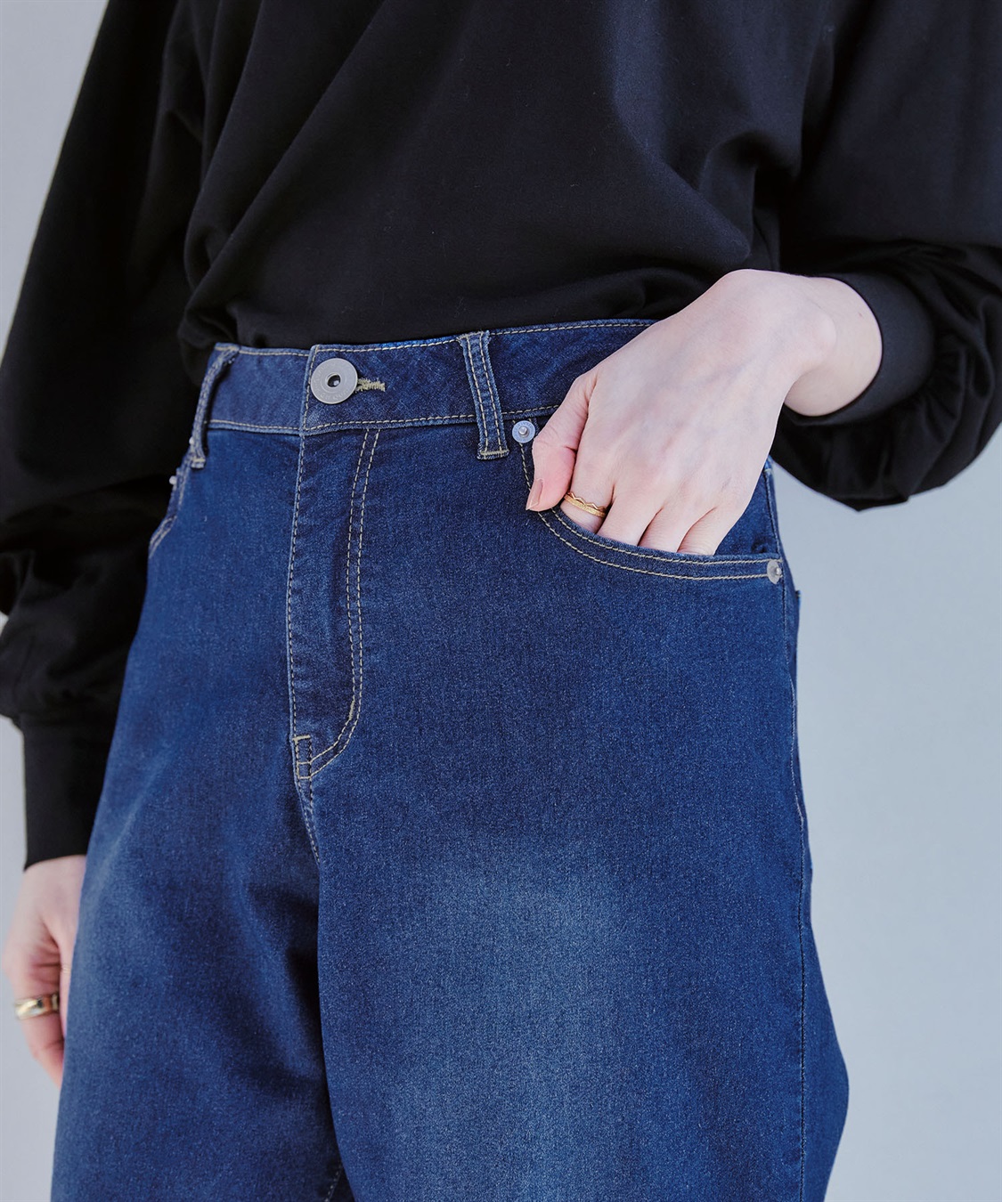 CROSS FUNCTION 《ストレッチ》エコベロデニムテーパードパンツ【CF/クロスファンクション】_sub_21