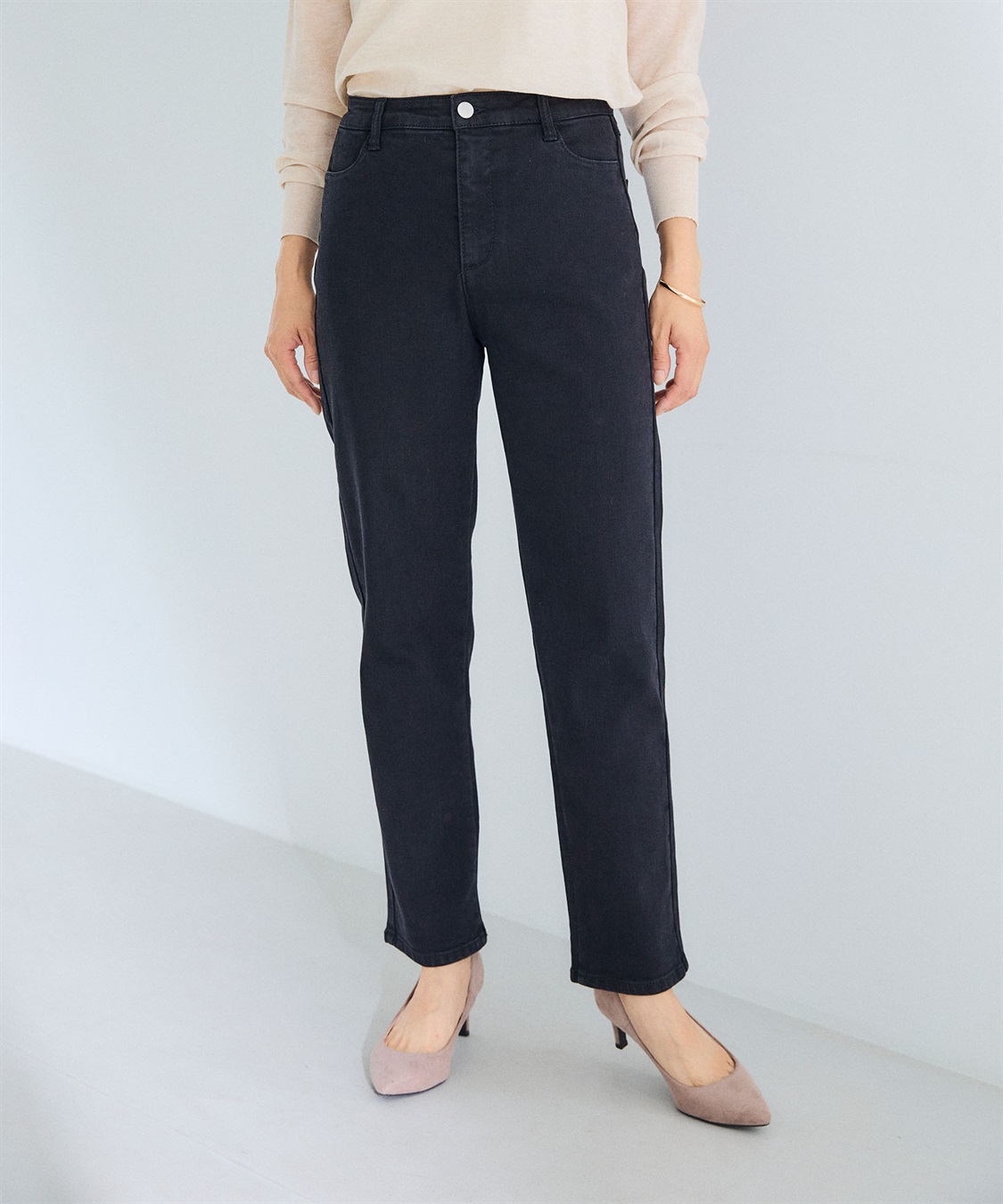 CROSS FUNCTION 《ストレッチ》サマ美え ウルトラストレッチストレートデニムパンツ【CF/クロスファンクション】_sub_2