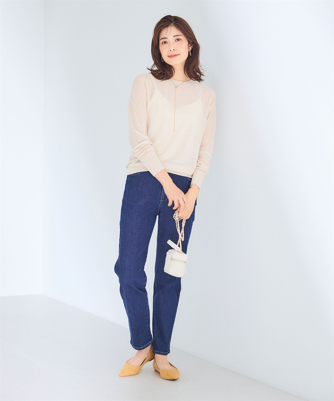 CROSS FUNCTION 《ストレッチ》サマ美え ウルトラストレッチストレートデニムパンツ【CF/クロスファンクション】_sub_6