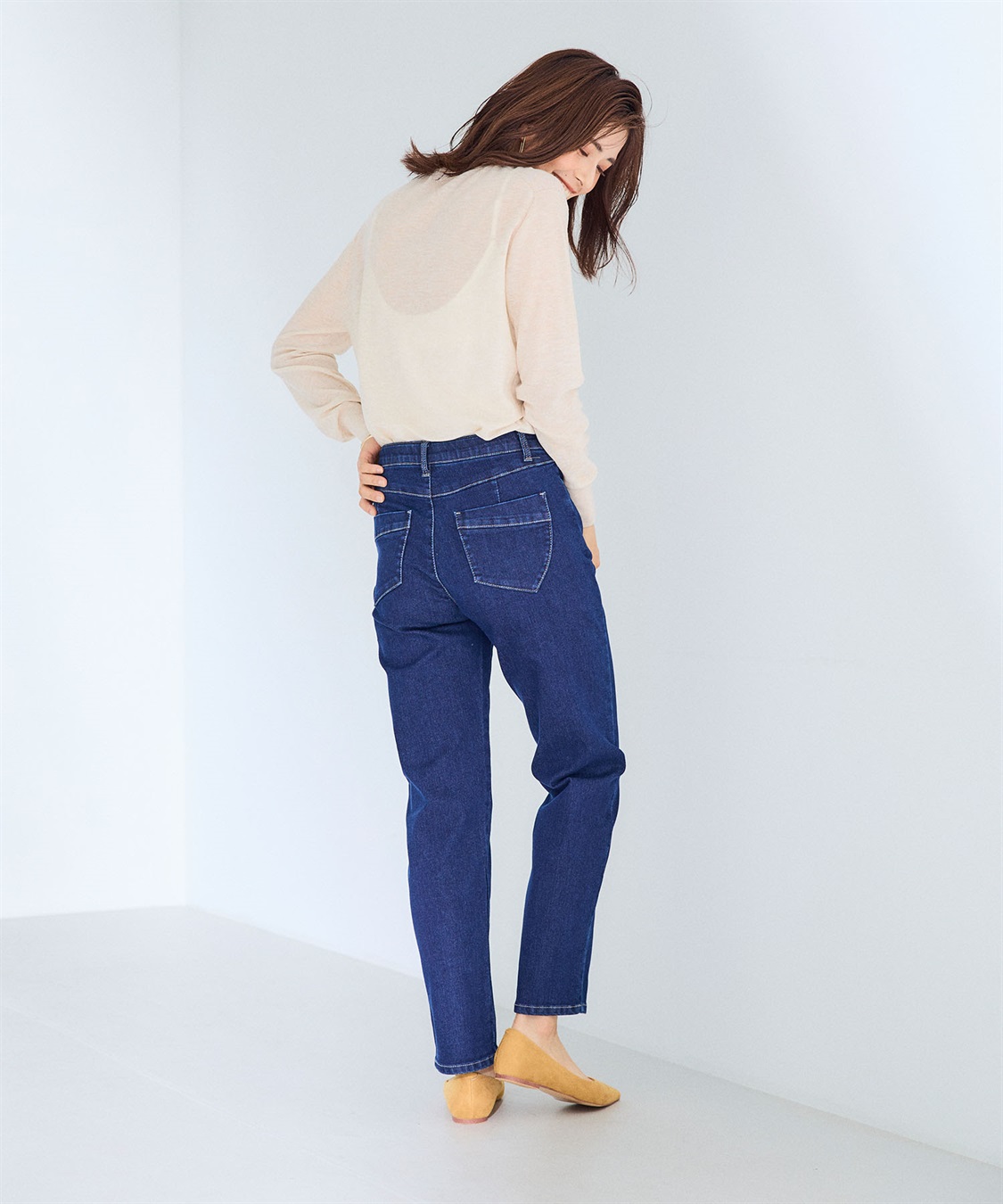 CROSS FUNCTION 《ストレッチ》サマ美え ウルトラストレッチストレートデニムパンツ【CF/クロスファンクション】_sub_8