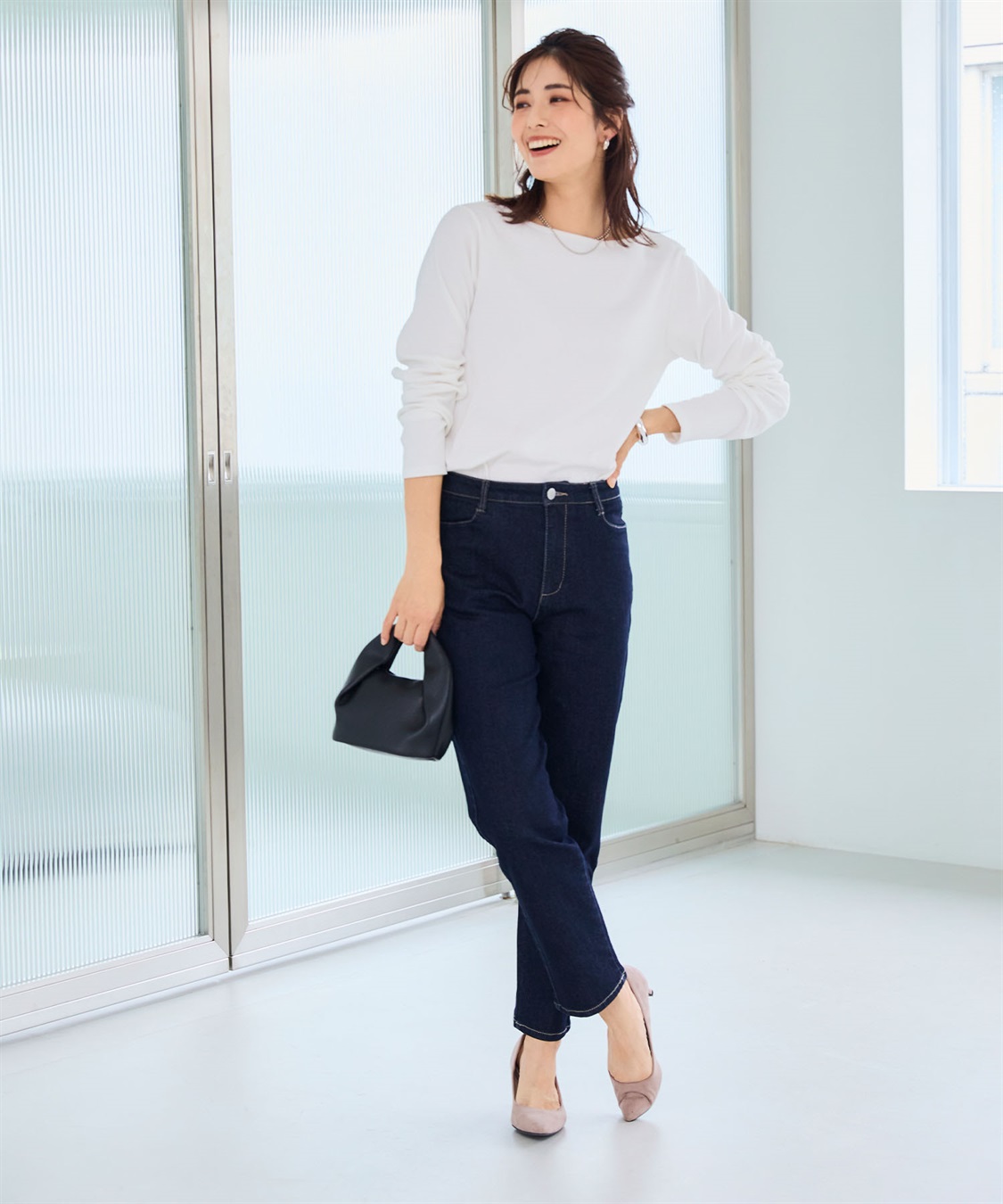 CROSS FUNCTION 《ストレッチ》サマ美え ウルトラストレッチストレートデニムパンツ【CF/クロスファンクション】_sub_15