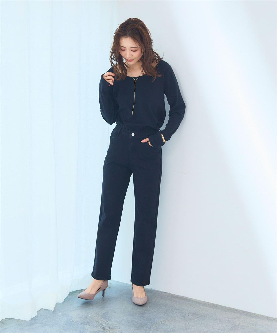 CROSS FUNCTION 《ストレッチ》サマ美え ウルトラストレッチストレートデニムパンツ【CF/クロスファンクション】_sub_22