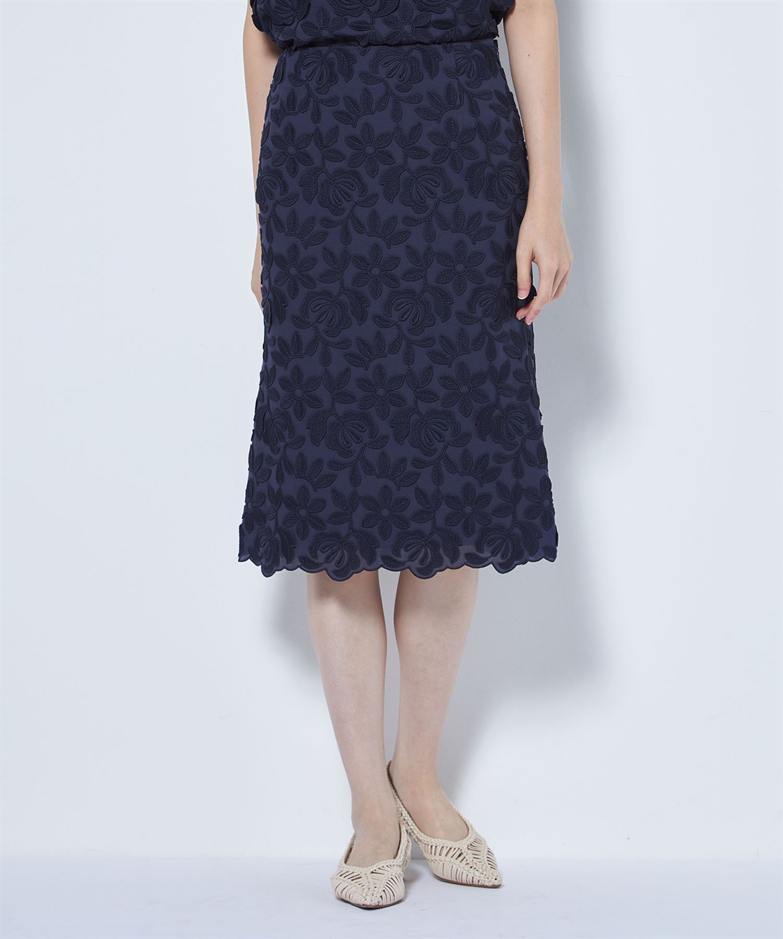カットフラワータックスカート 49AV.junko shimada|クロスプラス公式