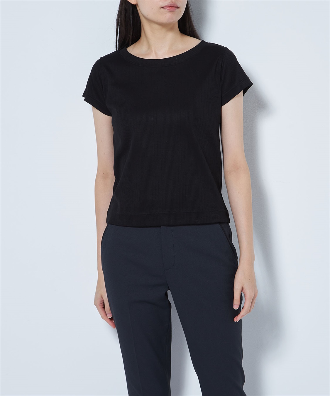 49AV JUNKO SHIMADA ランダムストライプ半袖Tプルオーバー_sub_7