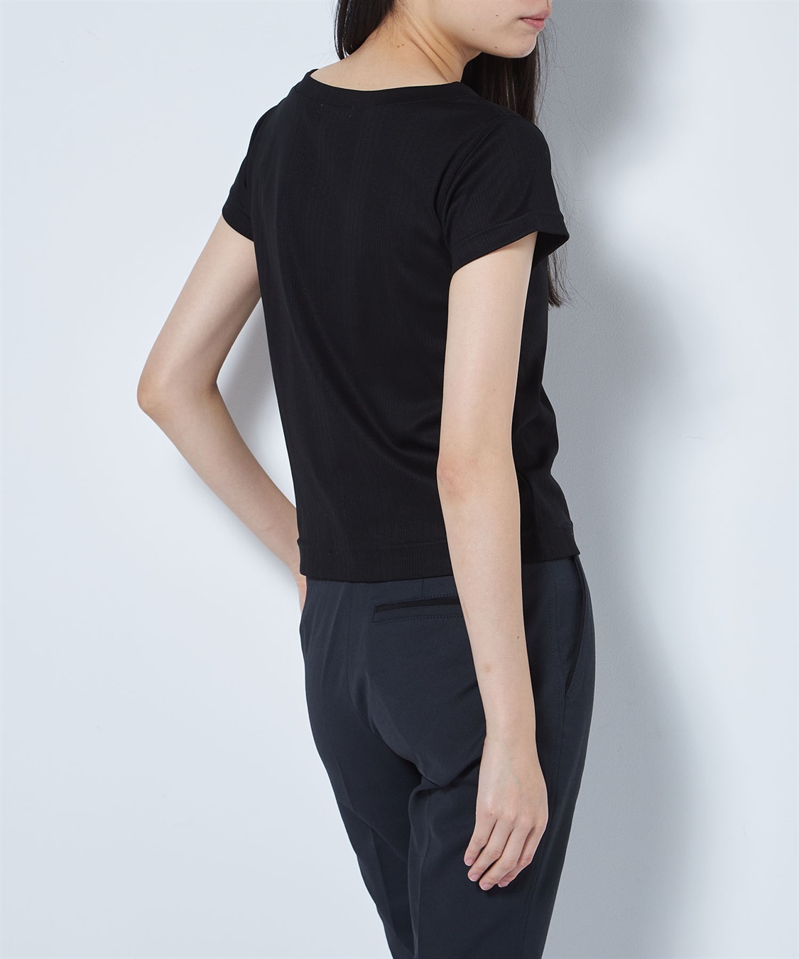 49AV JUNKO SHIMADA ランダムストライプ半袖Tプルオーバー_sub_9