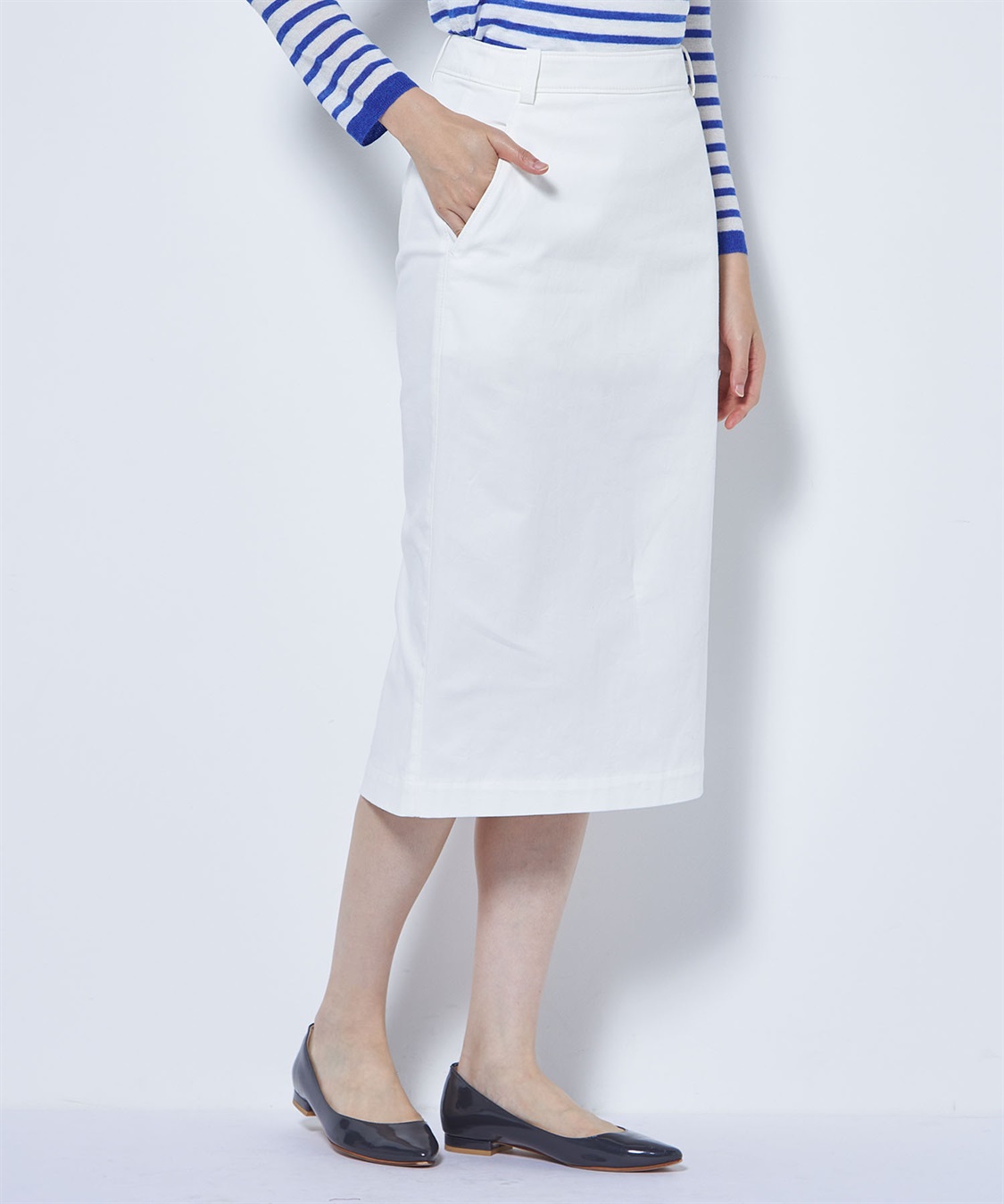 TIME SALE】ストレッチツイルスカート 49AV JUNKO SHIMADA｜クロス