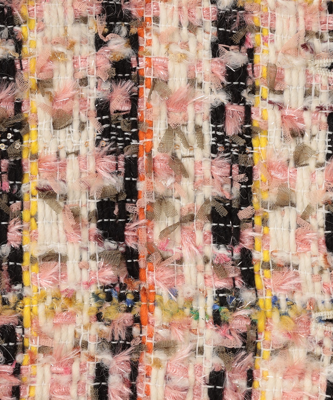カラーツイードノーカラージャケット 49AV.junko shimada