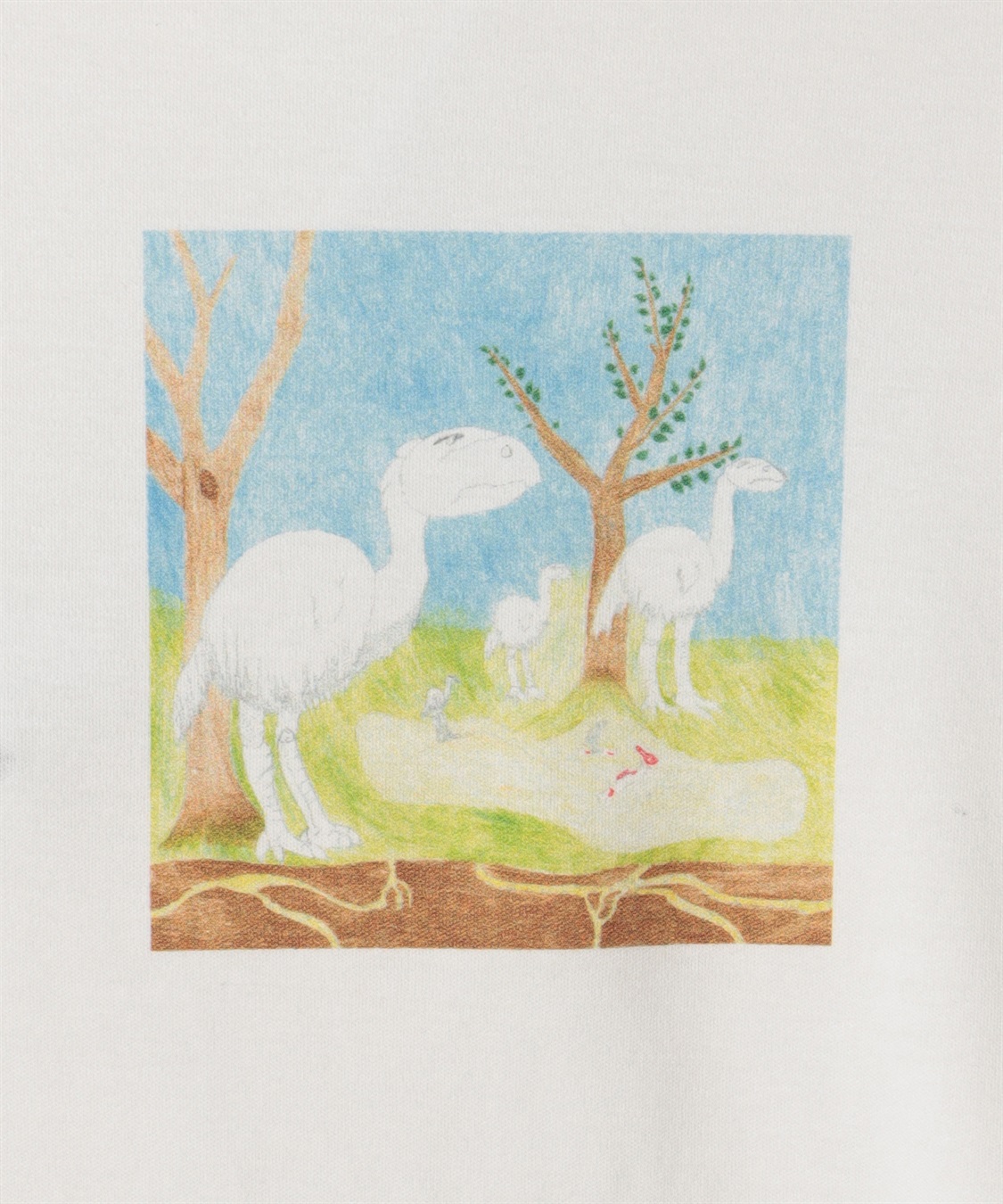 TIME SALE】イラストプリント半袖Tシャツ 49AV JUNKO SHIMADA
