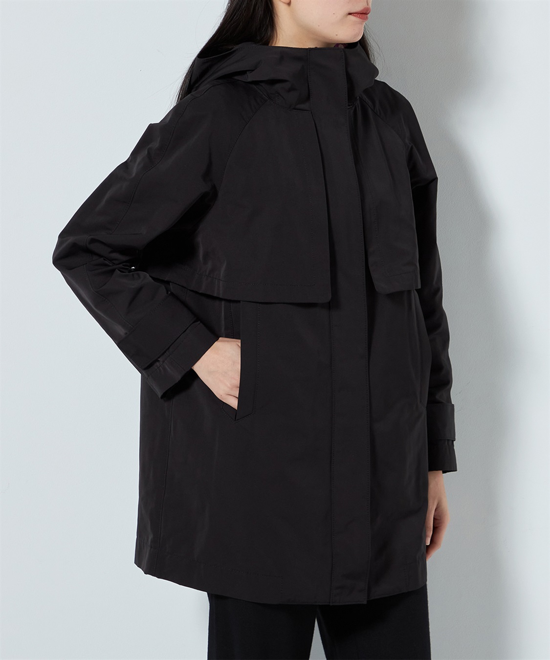 グログランフード付きコート 49AV JUNKO SHIMADA｜クロスプラス公式