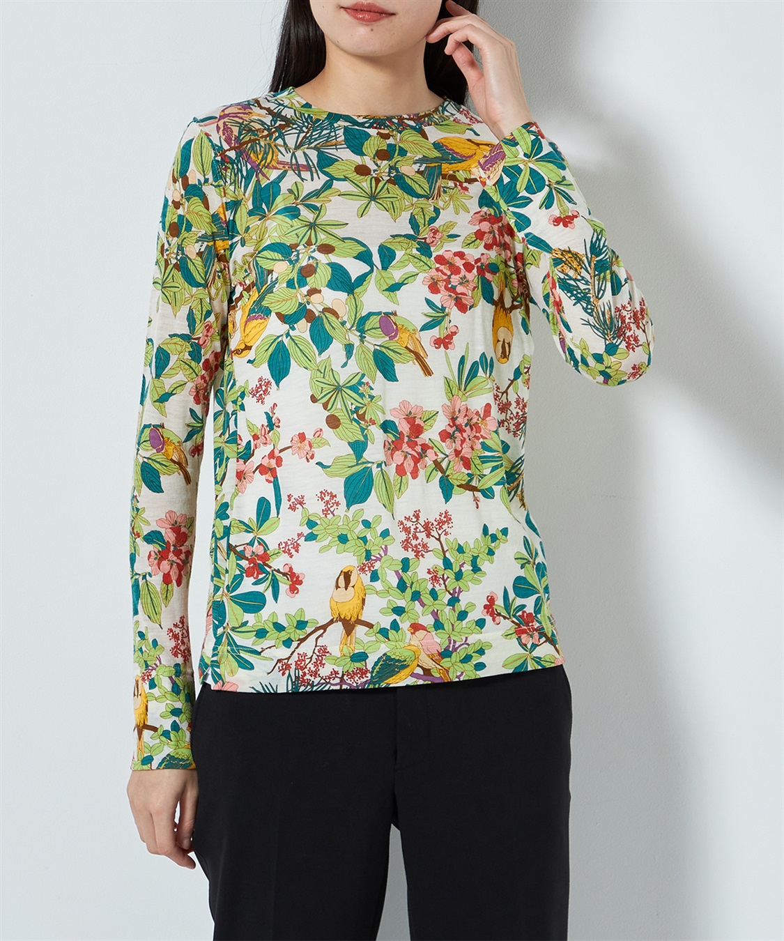 49AV JUNKO SHIMADA バードプリントカットソー_sub_1