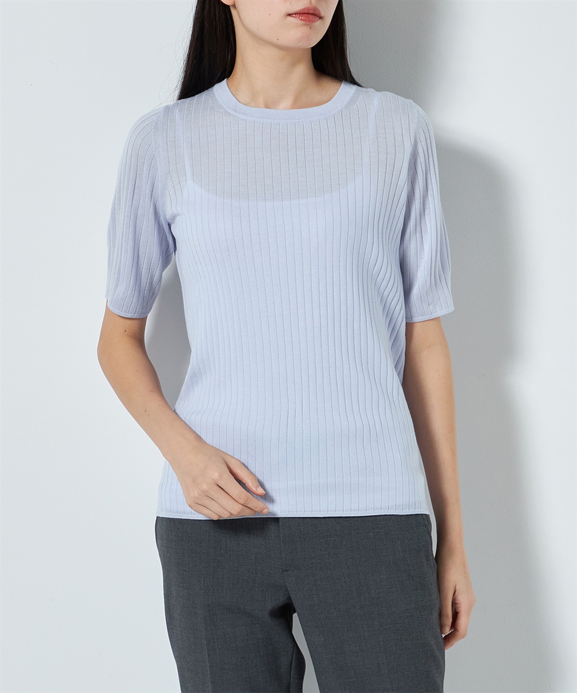 49AV JUNKO SHIMADA キャッシュウールリブトップス_sub_1