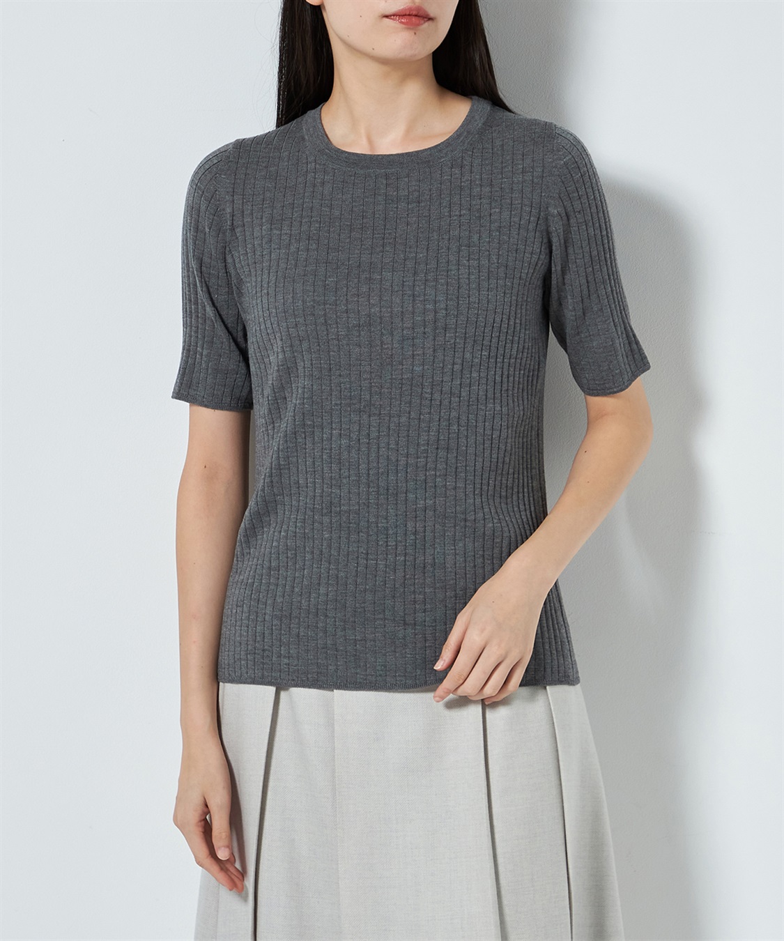 49AV JUNKO SHIMADA キャッシュウールリブトップス_sub_4