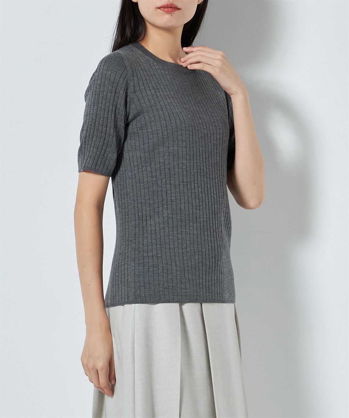 49AV JUNKO SHIMADA キャッシュウールリブトップス_sub_5