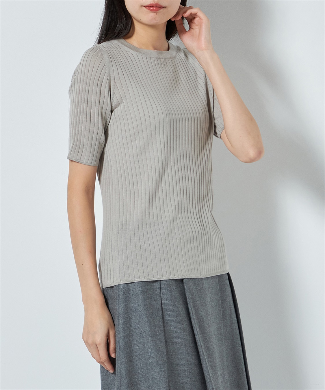 49AV JUNKO SHIMADA キャッシュウールリブトップス_sub_8