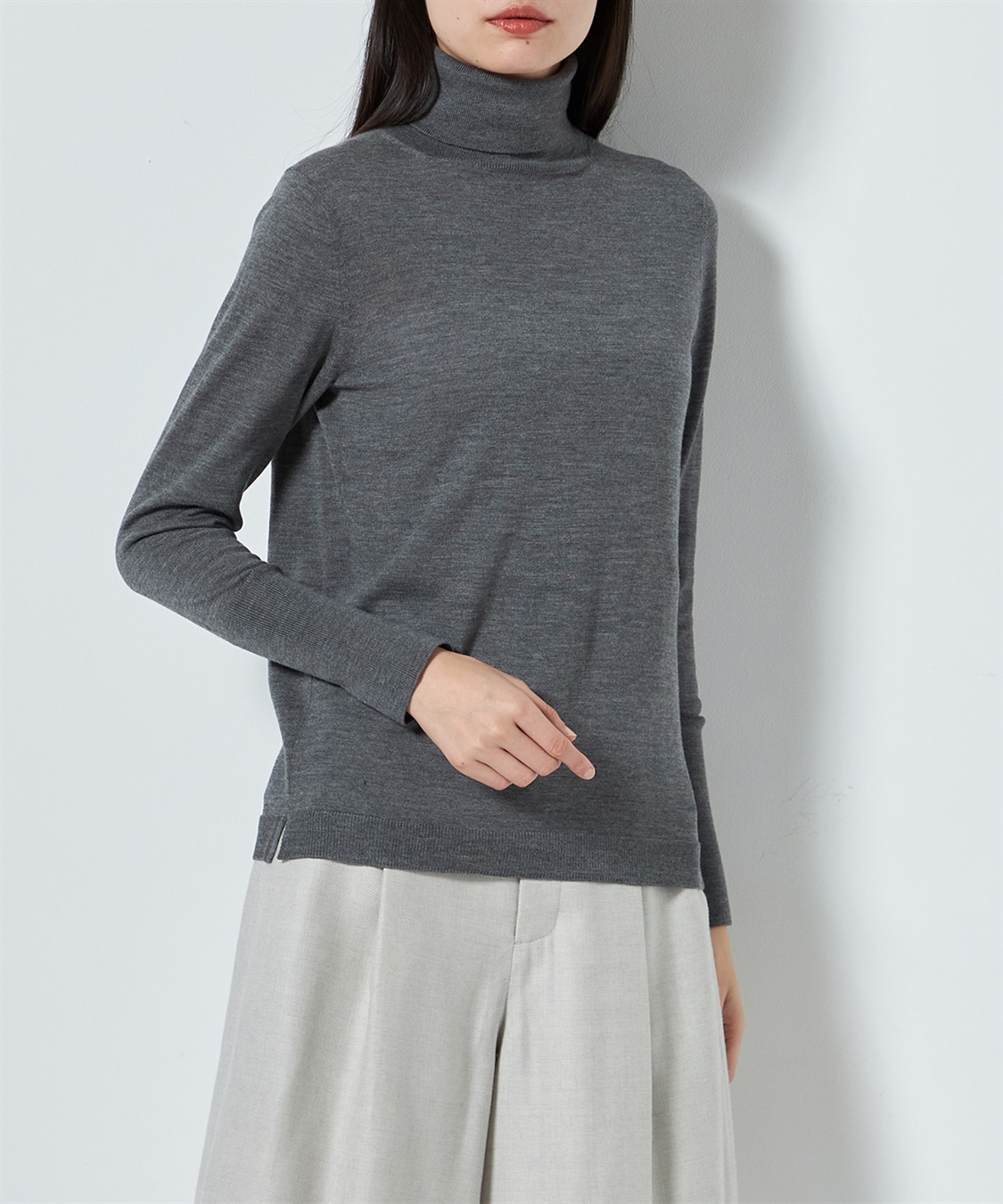 キャッシュウールタートルネックトップス 49AV JUNKO SHIMADA｜クロス