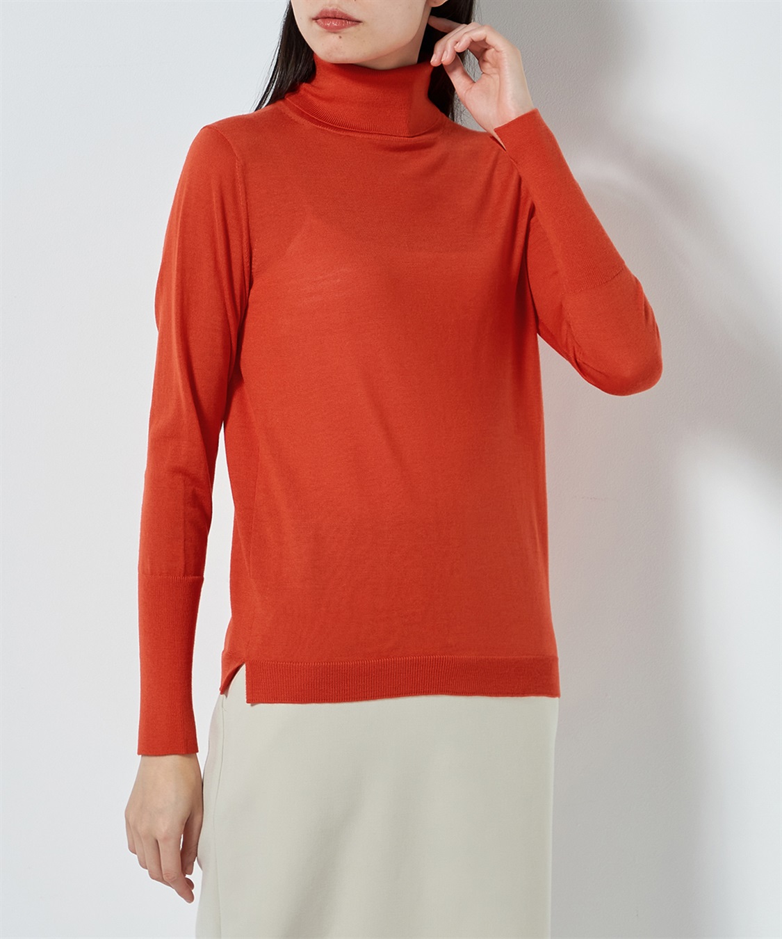 49AV JUNKO SHIMADA キャッシュウールタートルネックトップス_sub_8