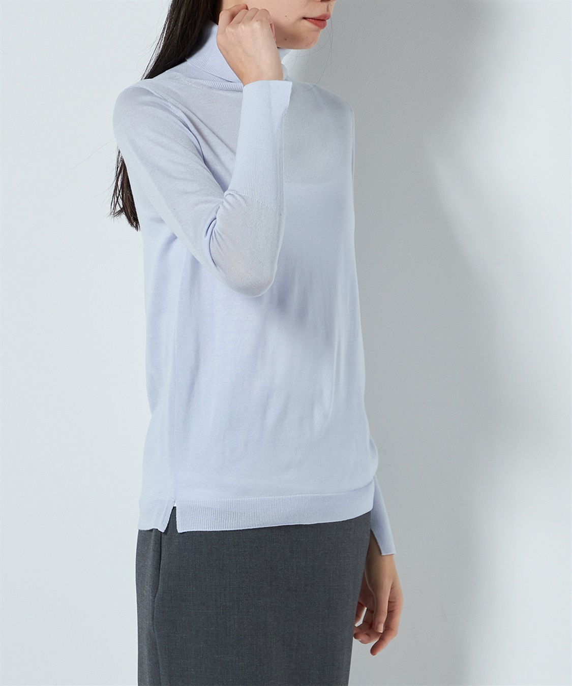 49AV JUNKO SHIMADA キャッシュウールタートルネックトップス_sub_11