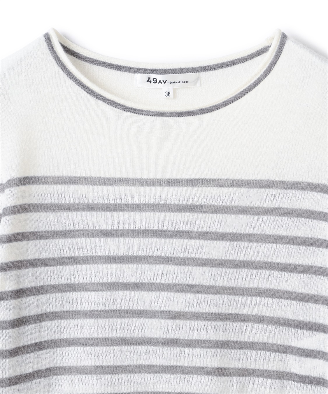 TIME SALE】ボーダー柄サマーセーター 49AV.junko shimada