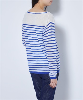 49AV JUNKO SHIMADA 【TIME SALE】ボーダー柄ボートネックサマーセーター_subthumb_3